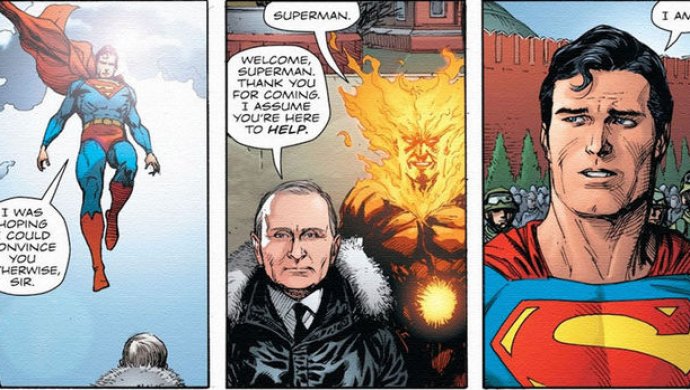 В США выпустили комикс, в котором супергерои подрывают Красную площадь вместе с Путиным