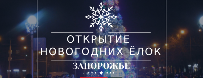 Официальное открытие ёлок в Запорожье: программа мероприятий