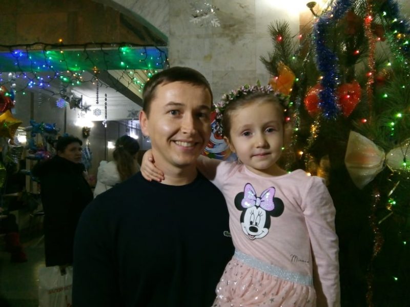 Ярослав Крыль с дочкой