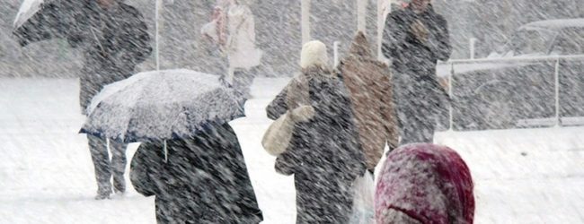 Непогода в Запорожье: ожидается метелица, сильный ветер и снег