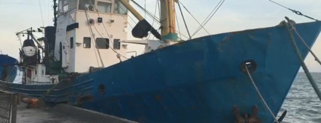 Появилось видео задержания рыболовецкого судна в Бердянске