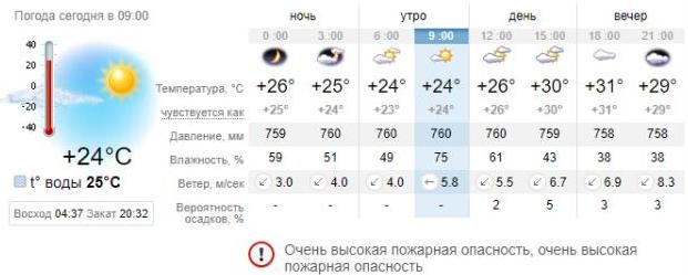 Погода в Бердянске на 22 июня. sinoptik.ua