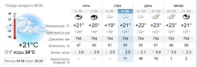 Погода в Бердянске на 11 июля. sinoptik.ua