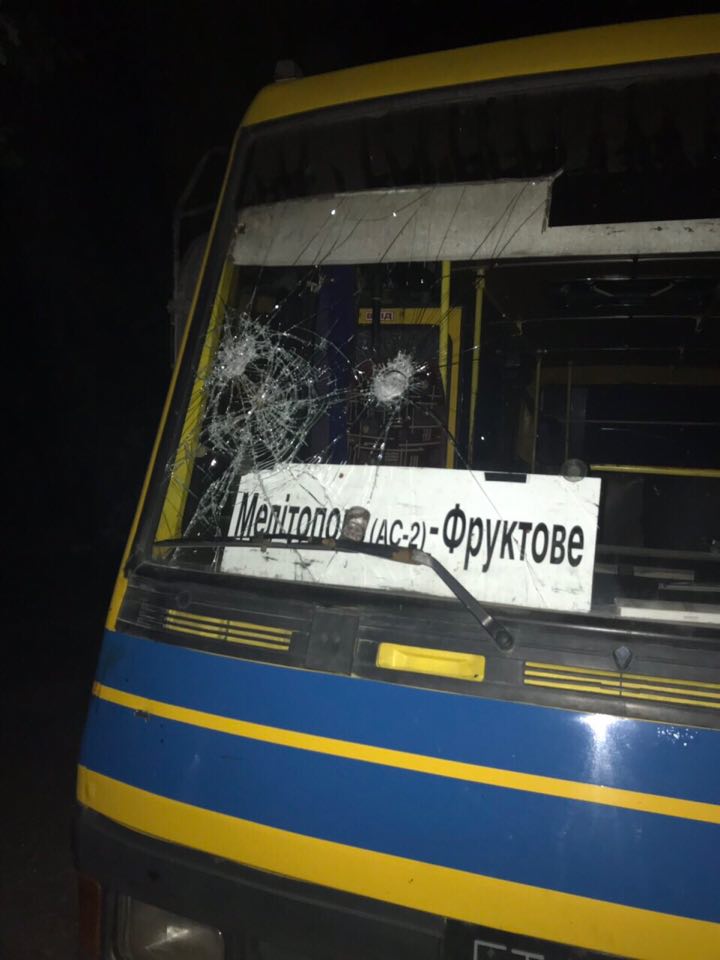 В одном из сел Мелитопольского района пассажир напал на водителя рейсового автобуса