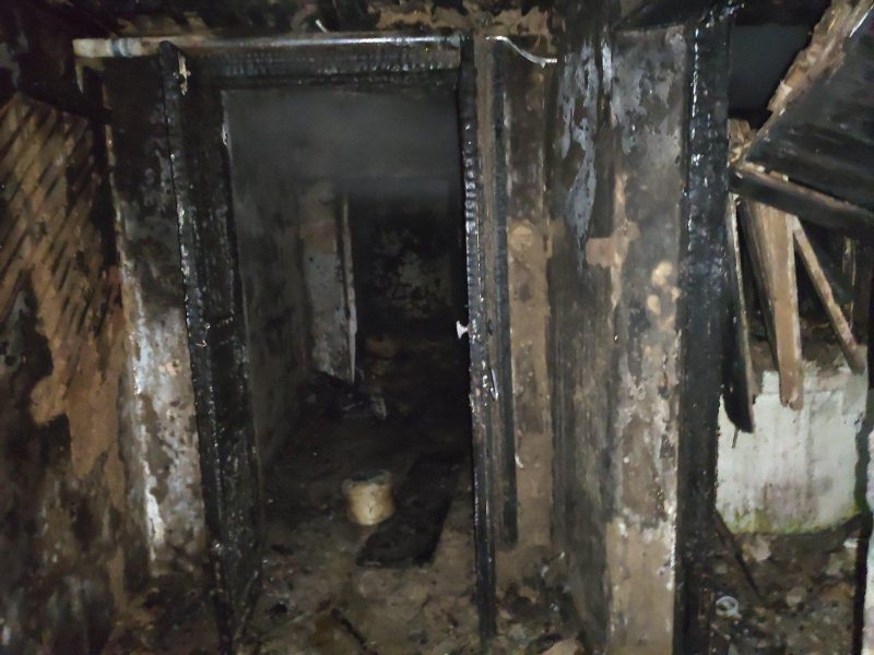 Частный дом загорелся в Шевченковском районе
