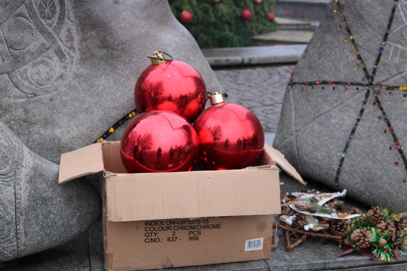 В Запорожье начали украшать городскую новогоднюю елку - фото 