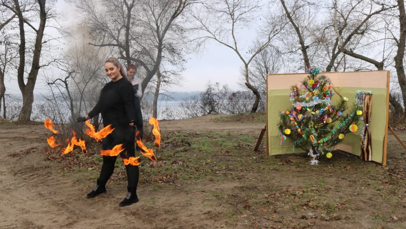 В Запорожье показали какой опасной может быть пиротехника вблизи новогодней елки - фото
