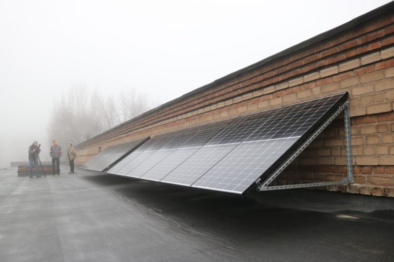В запорожском техникуме установили солнечные панели