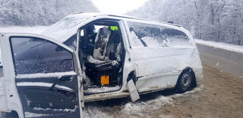 В аварии кроме жительницы Мелитополя пострадало еще семь украинцев, в том числе и водитель микроавтобуса