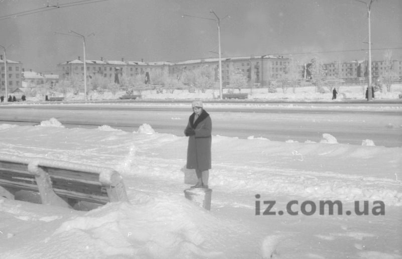 Зима в Запорожье 1960-е годы