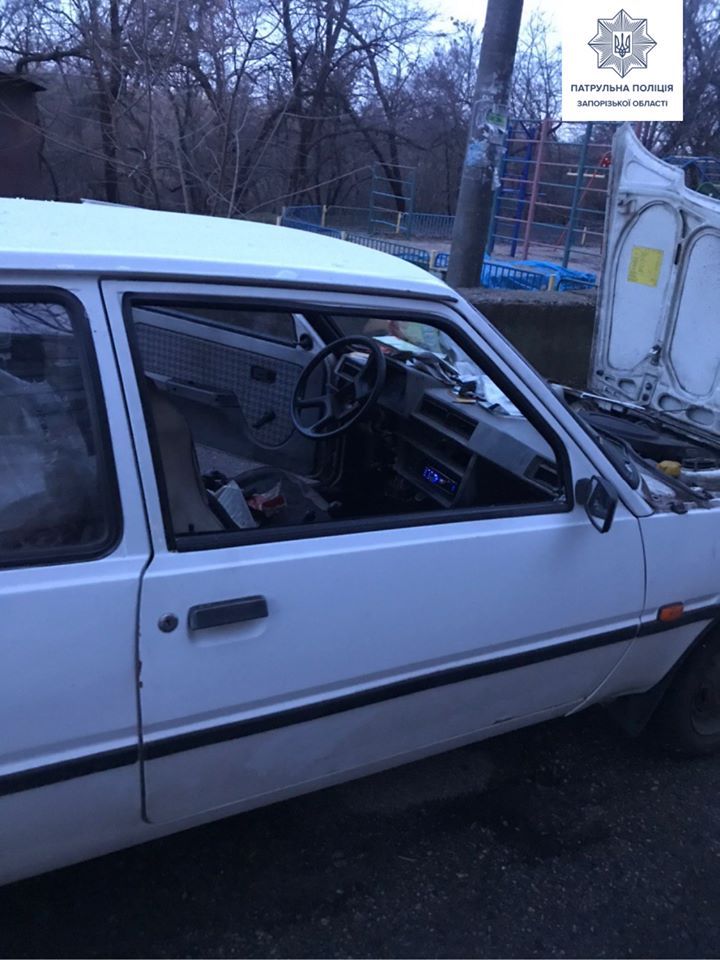 В Запорожье полиция нашла украденный автомобиль раньше, чем владелец заметил пропажу