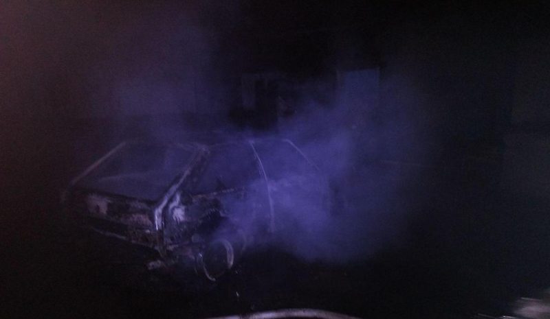 В Запорожской области сгорел автомобиль