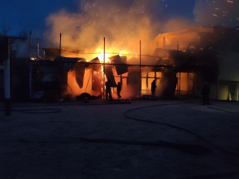 Ночной пожар в Кирилловке