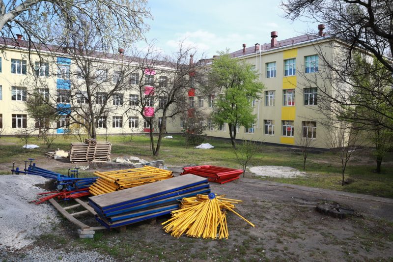 В Запорожье продолжается реконструкция школы-интерната № 7