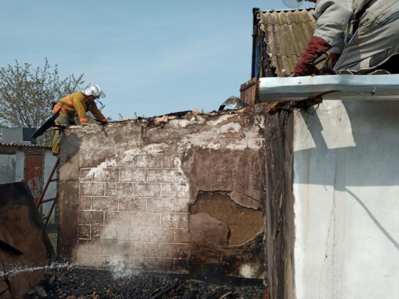 В Запорожской области из-за короткого замыкания электропроводки произошел пожар 