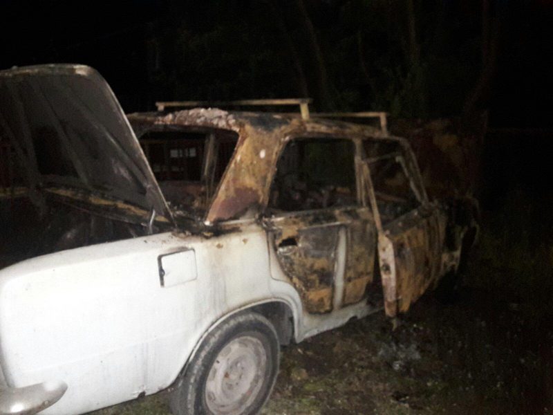 Два автомобиля горели в Запорожье и Васильевке