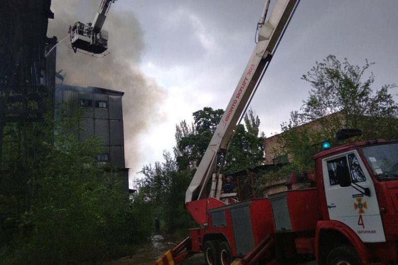 Пожар произошел на улице Алексея Порады 