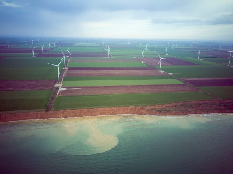 Запорожский фотограф показал, как выглядит с высоты самая мощная ветроэлектростанция в Украине - фото