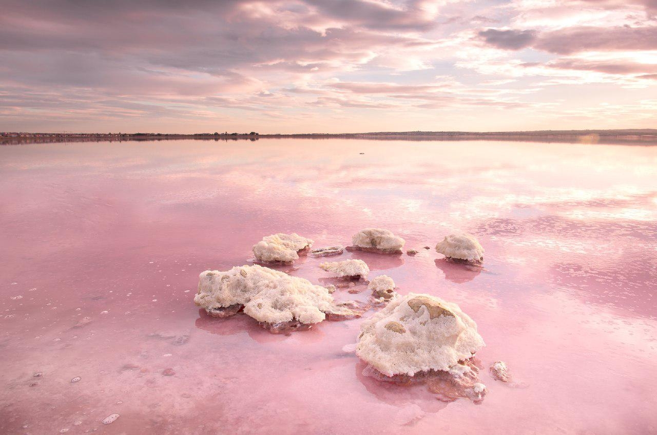 "Заграничные" чудеса в Украине: пять розовых озер, которые поражают красотой