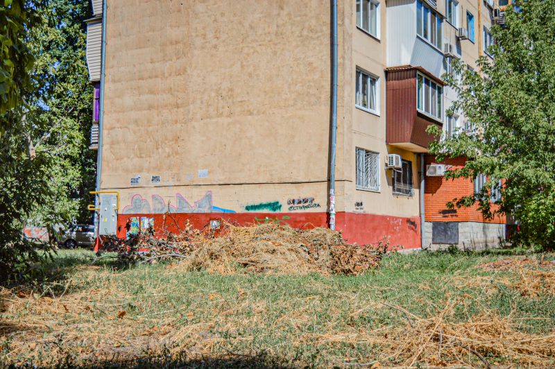 Каждый день жители спального района Запорожья видят горы мусора под окнами своего дома