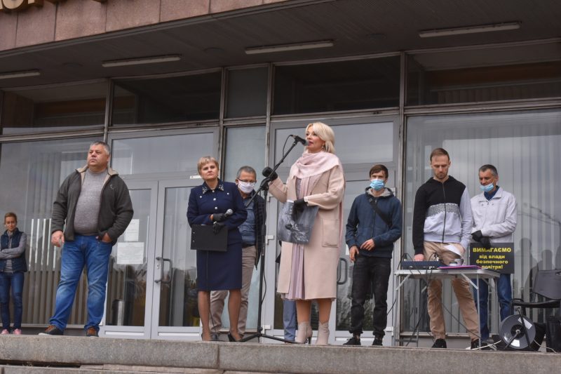 В Запорожье на площади Героев состоялся митинг «Маюправодихати»