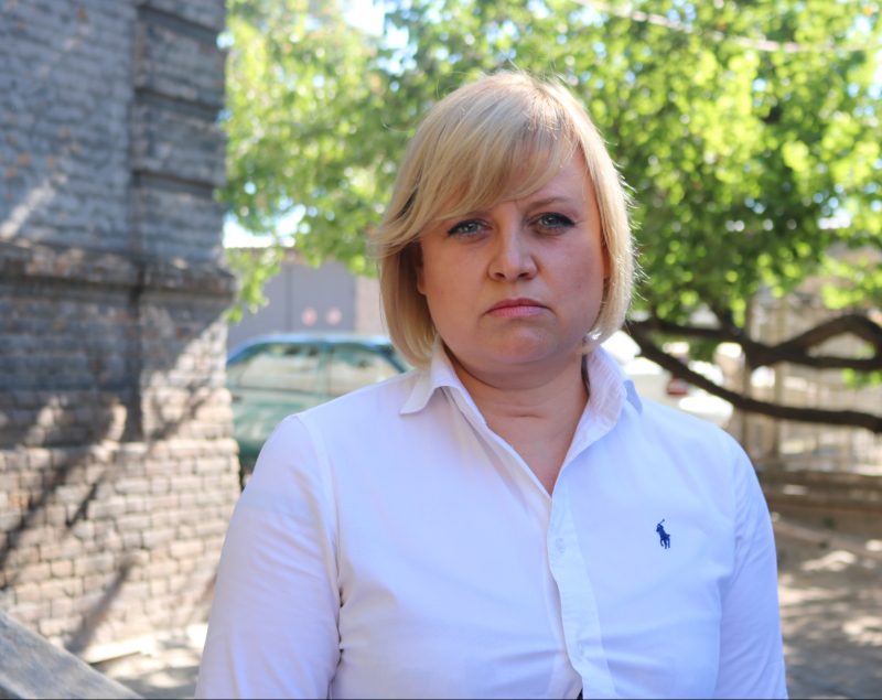 активистка Партии Порядок Юлия Погребняк