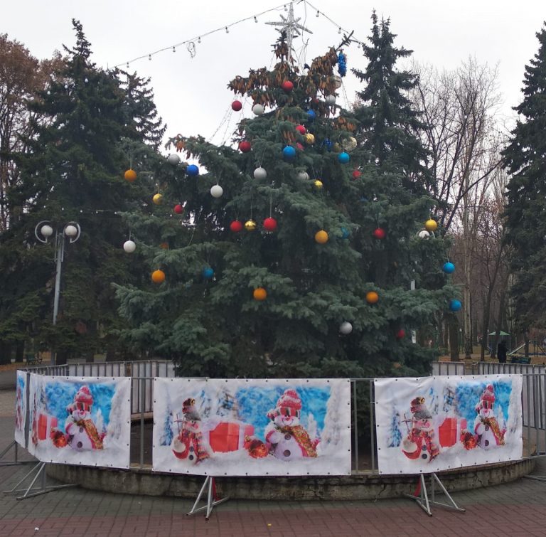Новогодние елки установили в каждом районе Запорожья: как их украсили (ФОТО)