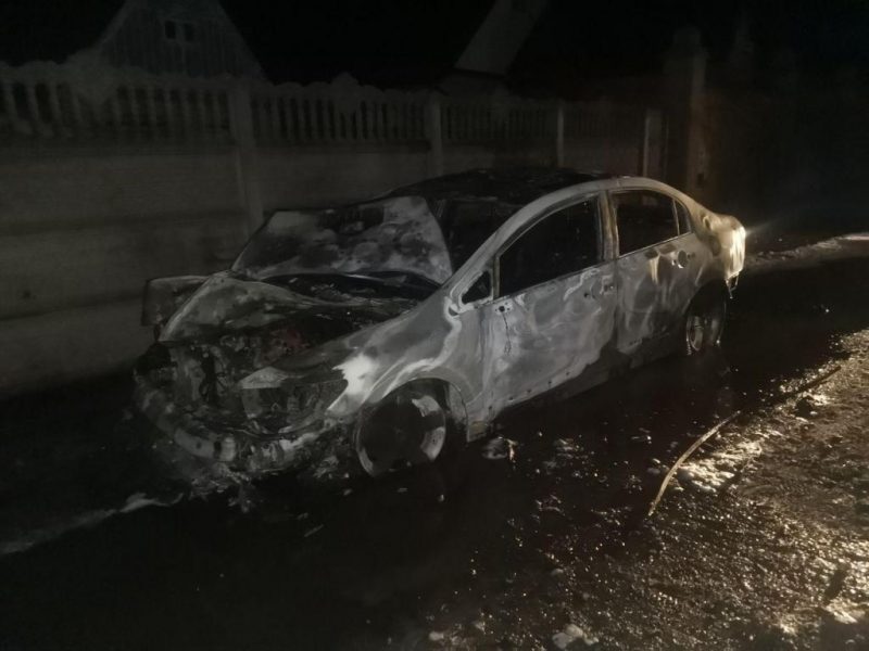 автомобиль «HONDA Civic» загорелся ночью в селе Константиновка