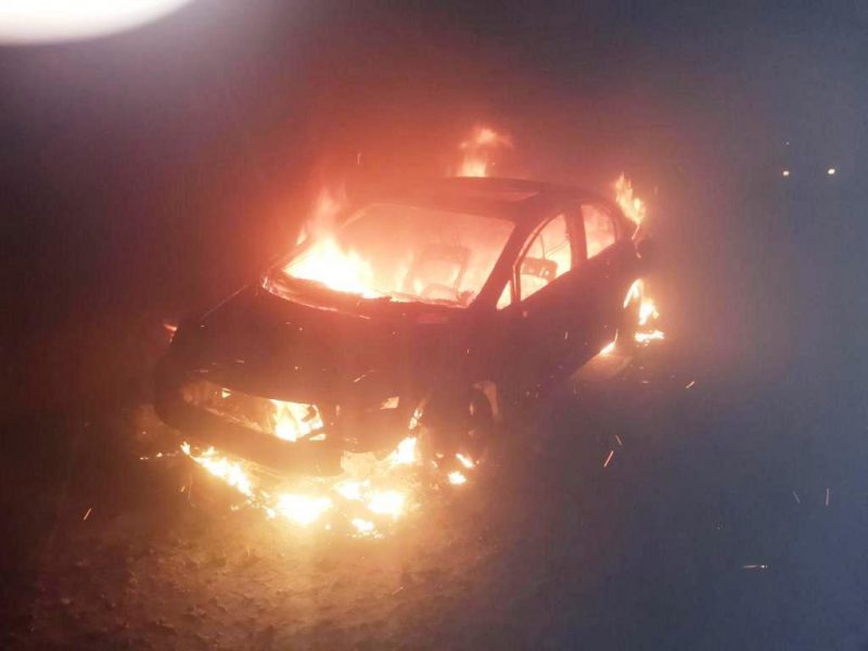автомобиль «HONDA Civic» загорелся ночью в селе Константиновка