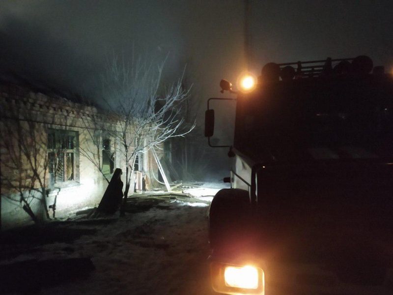 Ночной пожар случился сегодня в Орехове