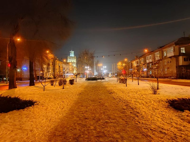 красивые зимние снимки родного ночного города