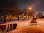 снимки ночного зимнего Запорожья