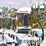 Цифровые картины на зимнюю тему Натальи Луценко
