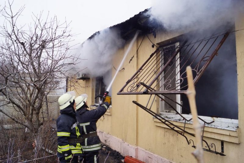 В селе Степовое произошел пожар в частном доме