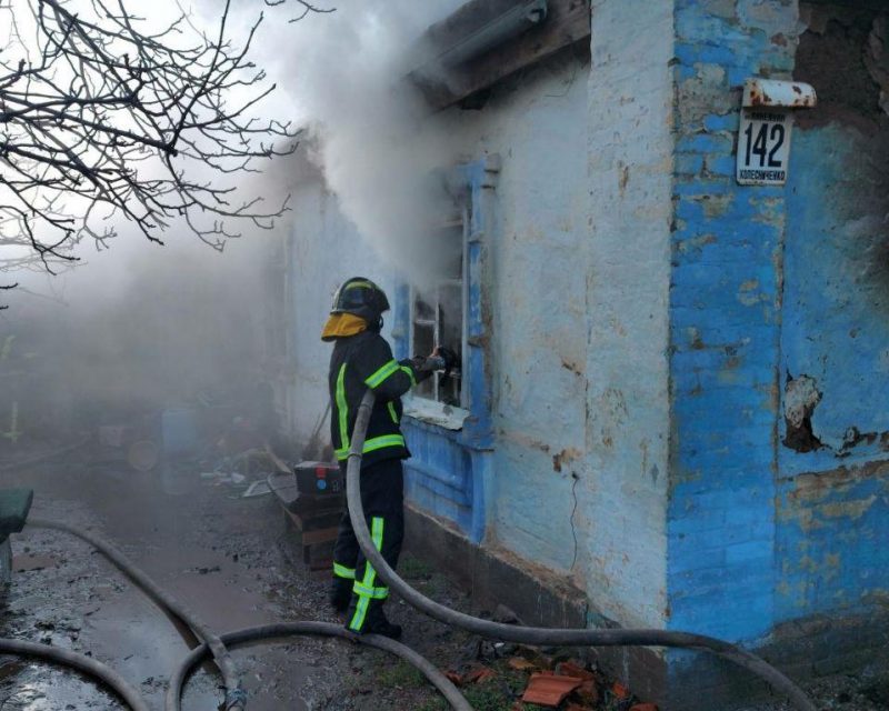 На пожаре в Мелитополе погибла пожилая женщина