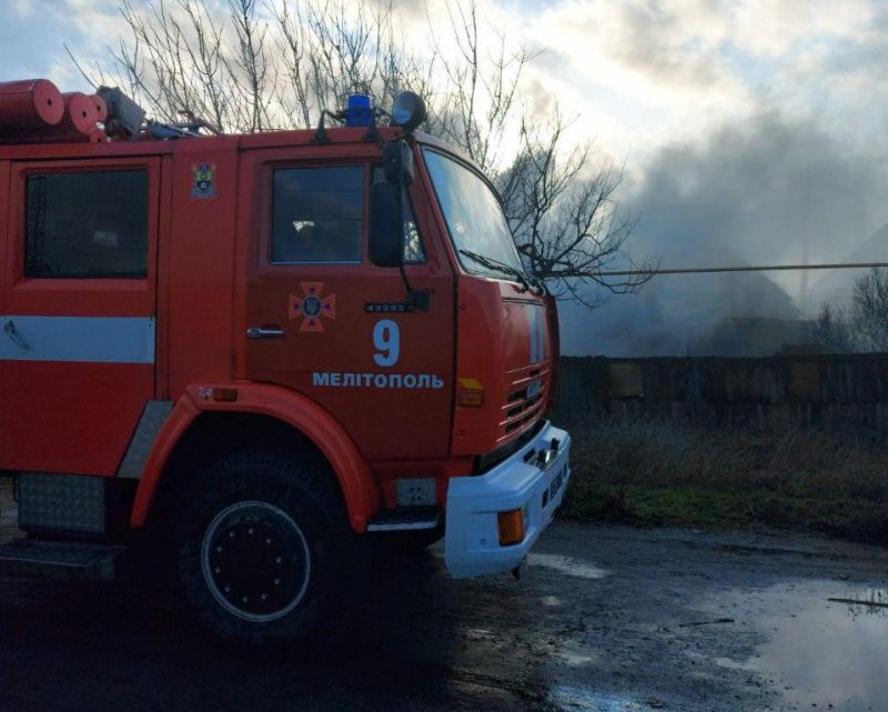 На пожаре в Мелитополе погибла пожилая женщина