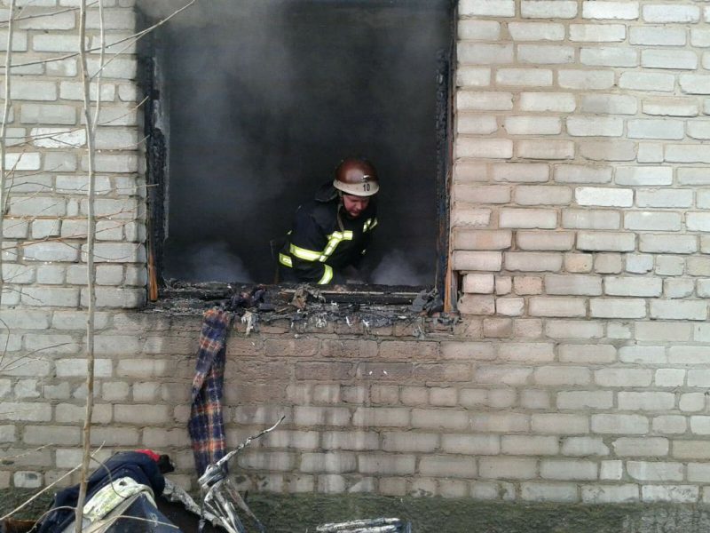 Пожар в Долинском