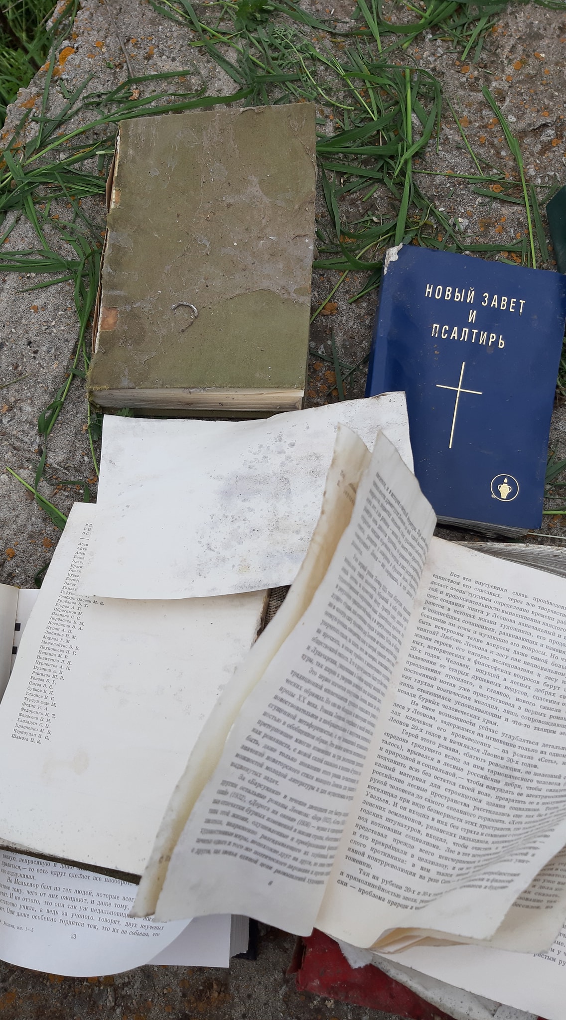 Новый завет и Псалтырь: жительнице Акимовки под дом подбросили гору книг (ФОТО)