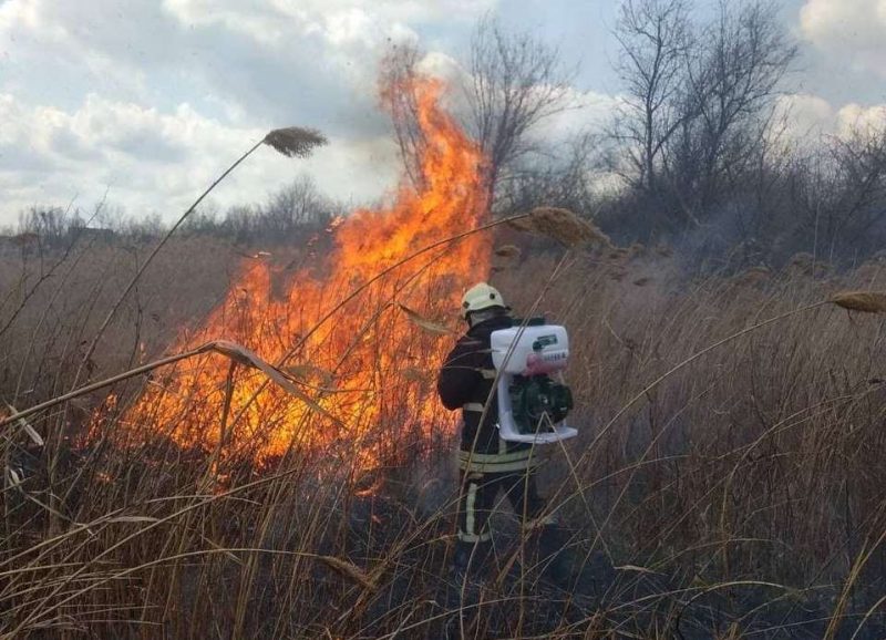 За прошедшие сутки 23 апреля пожарные Запорожской области ликвидировали 2 пожара на открытых территориях