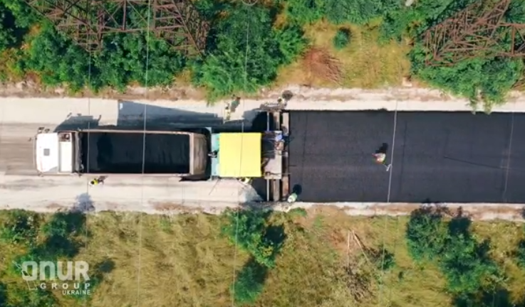 Работы по обновлению дорог на Хортице выполняют специалисты Onur Group Ukraine