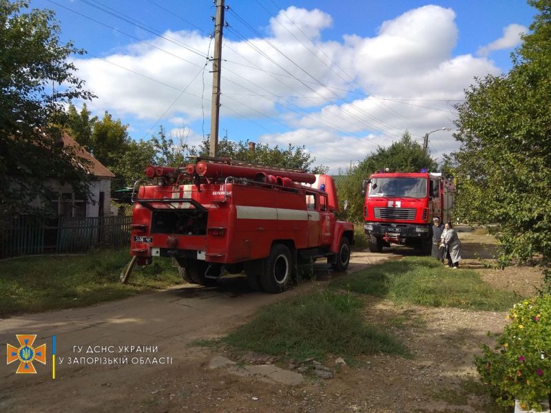 случились пожары в частных домах - в Мелитопольском районе и в Бердянске Мелитопольский район