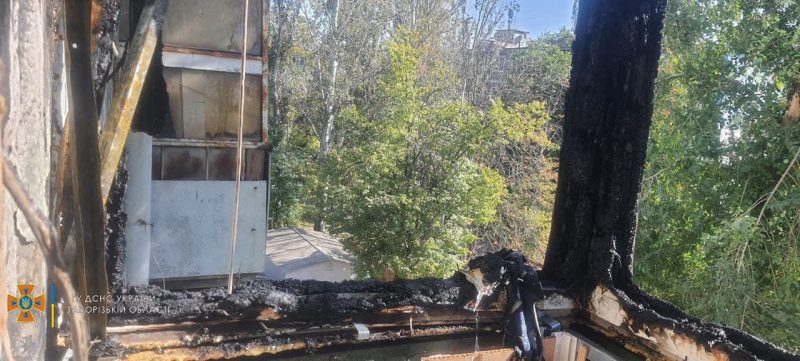 В Коммунарском районе произошел пожар в пятиэтажке