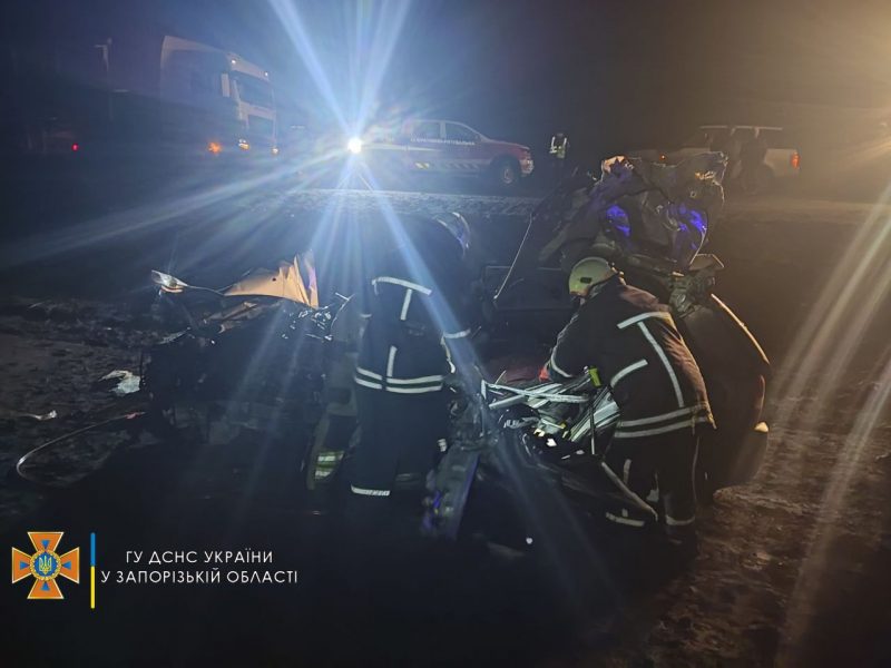 На трассе в Запорожской области столкнулись грузовик и легковушка: погиб мужчина