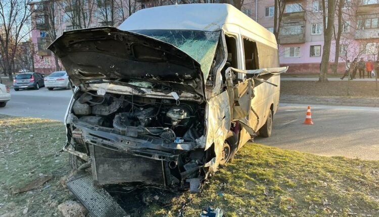 В Запорожье маршрутка с пассажирами влетела в дерево: есть пострадавшие (ФОТО)