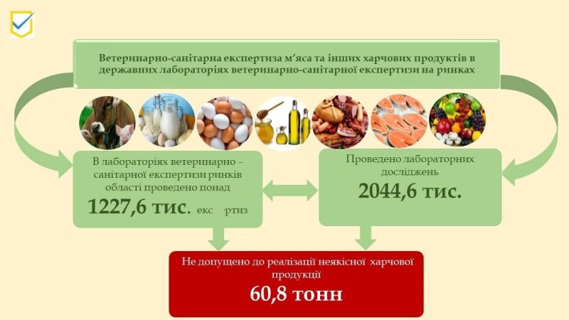 В Запорожской области выявили более 60 тонн некачественных продуктов 