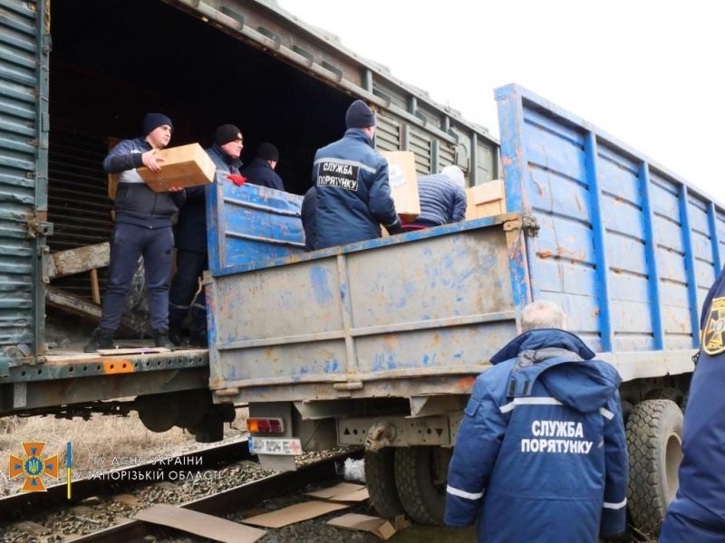 До Запоріжжя прибув гуманітарний вантаж з продуктовими наборами - фото
