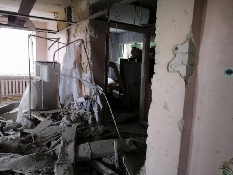 В Васильевской больнице оккупанты разрушили больницу