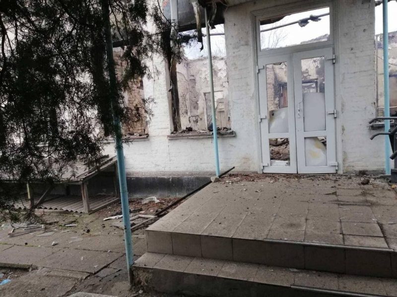 В Васильевской больнице оккупанты разрушили больницу