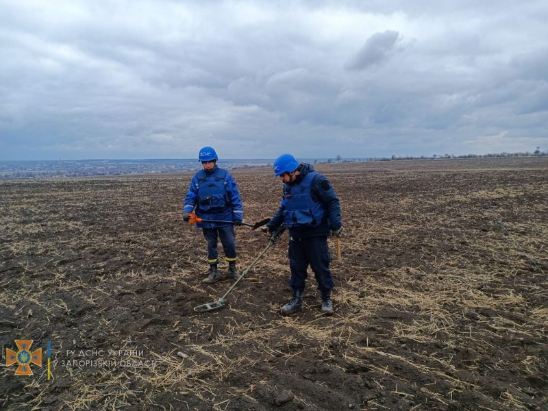 У Запорізькій області піротехніки розмінували територію одного з населених пунктів - фото 