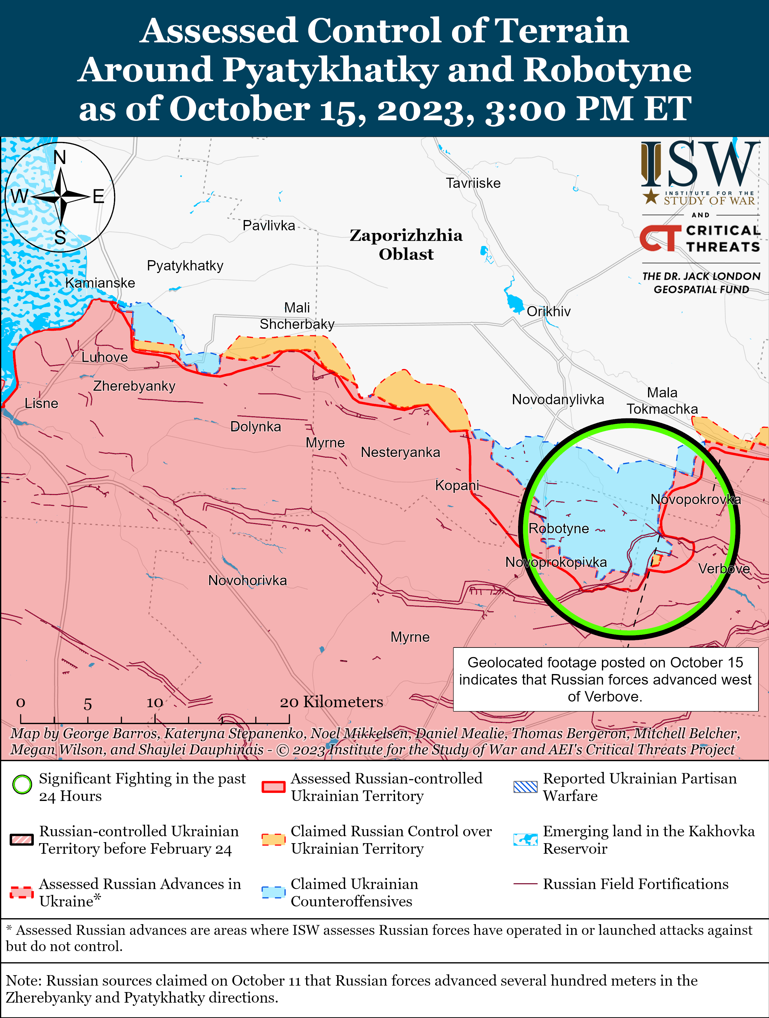 ЗСУ просуваються в Запорізькій області: карти ISW